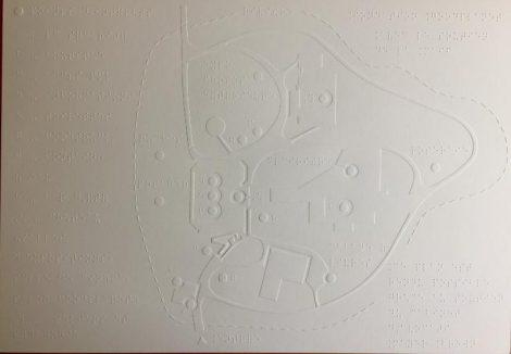 plan de la fondation en braille