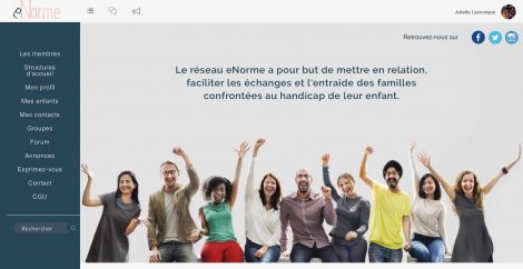 page accueil site eNorme