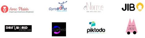 logos des 8 startups