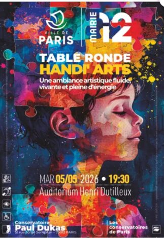 Affiche Table ronde Handi'Arts
